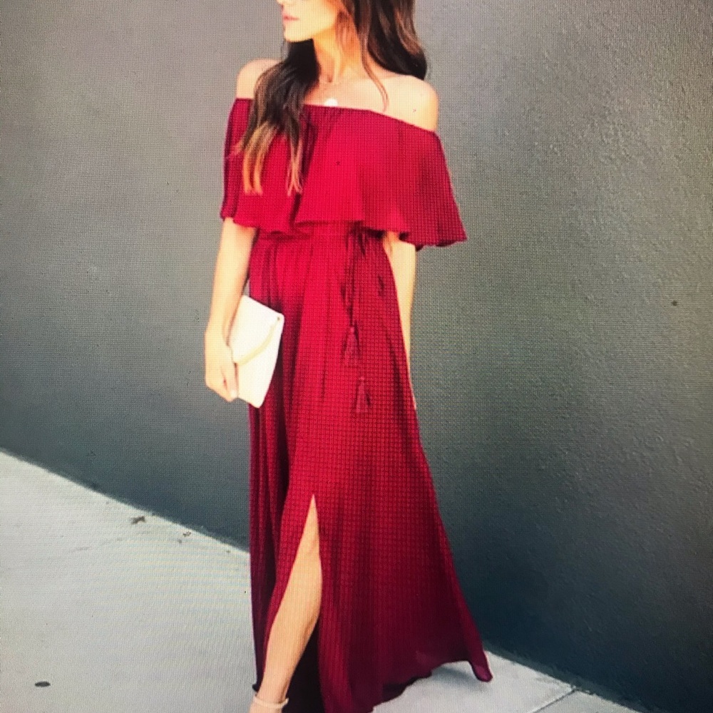 Off the shoulder Maxi dress